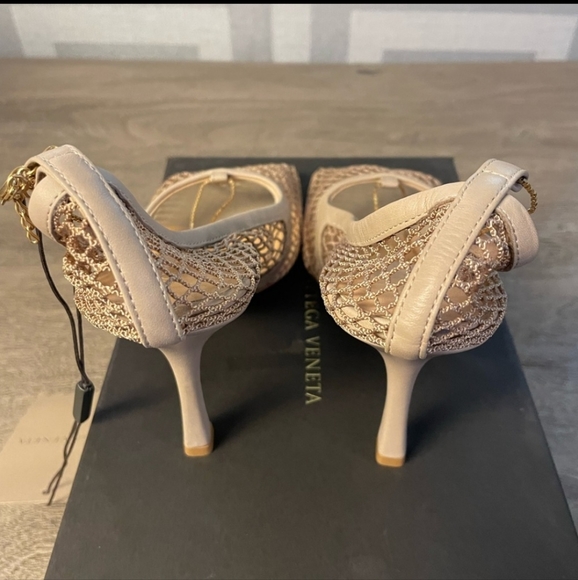 Bottega Veneta Stretch Square Toe Mesh Pump - Picture 8 of 8